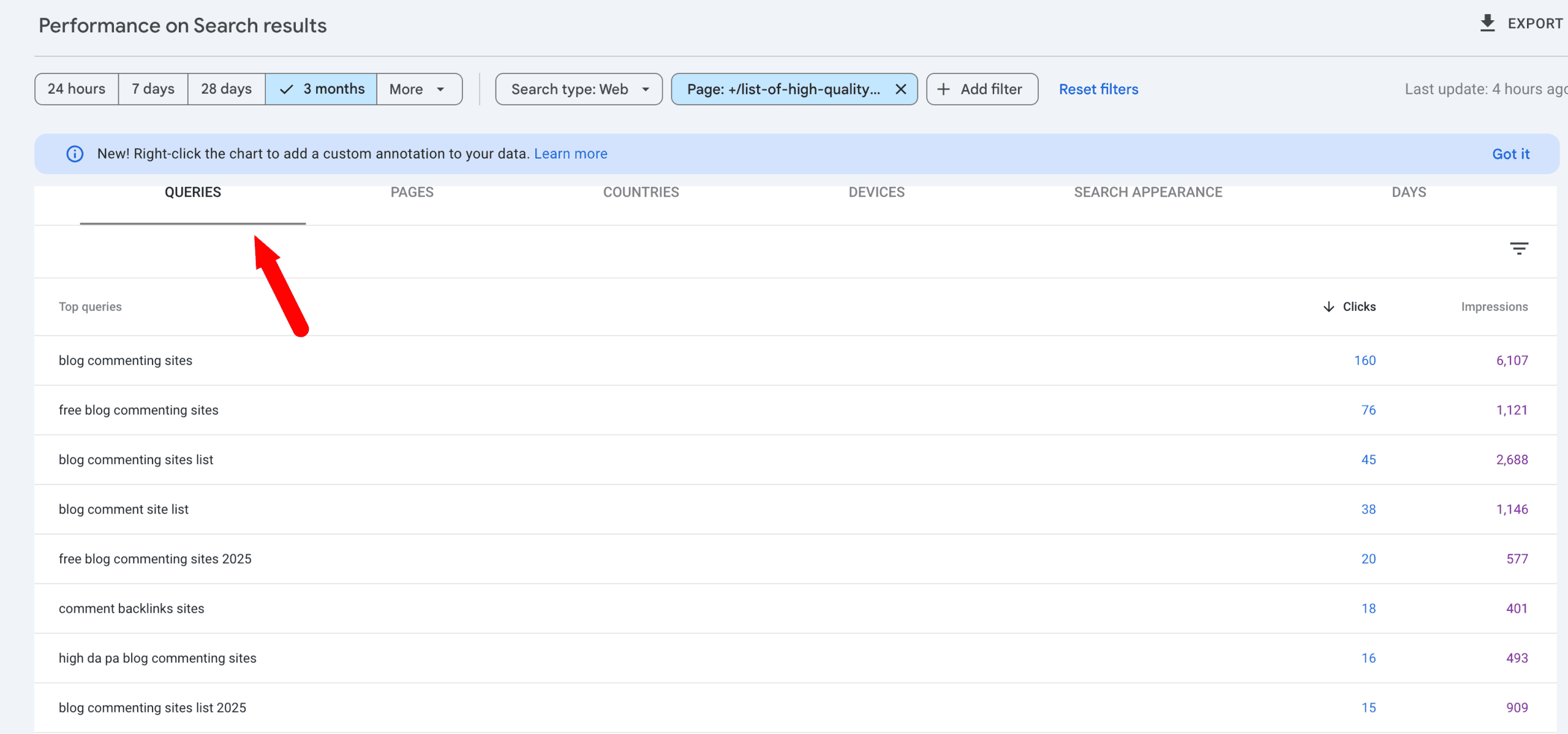 queries