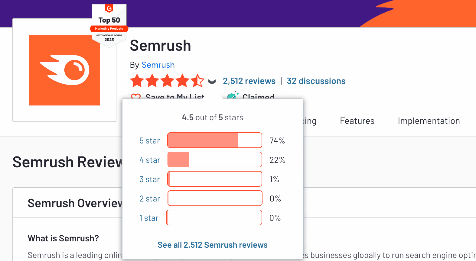 semrush g2