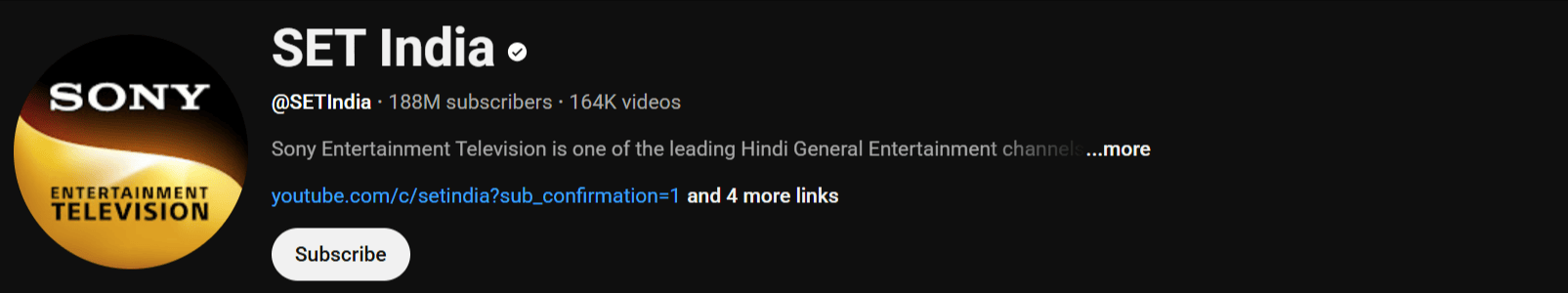 SET India YouTube channel